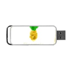 Pineapple Fruit Watercolor Painted Portable Usb Flash (two Sides)