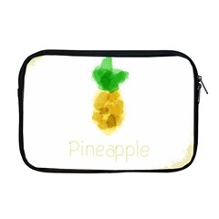 Pineapple Fruit Watercolor Painted Apple Macbook Pro 17  Zipper Case