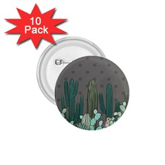 Cactus Plant Green Nature Cacti 1 75  Buttons (10 Pack) by Mariart