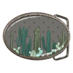 Cactus Plant Green Nature Cacti Belt Buckles