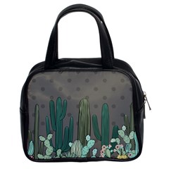 Cactus Plant Green Nature Cacti Classic Handbag (two Sides) by Mariart