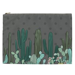 Cactus Plant Green Nature Cacti Cosmetic Bag (xxl)