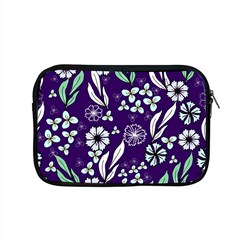 Floral Blue Pattern  Apple Macbook Pro 15  Zipper Case by MintanArt