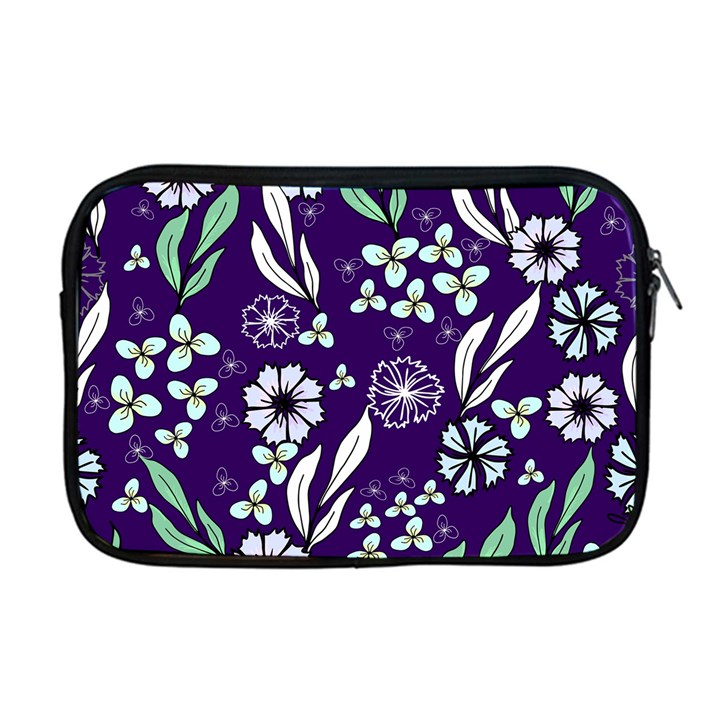 Floral blue pattern  Apple MacBook Pro 17  Zipper Case