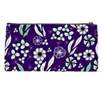 Floral blue pattern  Pencil Case Back