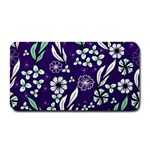 Floral blue pattern  Medium Bar Mats 16 x8.5  Bar Mat