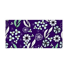 Floral Blue Pattern  Yoga Headband by MintanArt