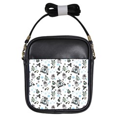 Winter Story Patern Girls Sling Bag by MintanArt