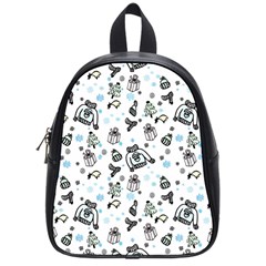 Winter Story Patern School Bag (small) by MintanArt