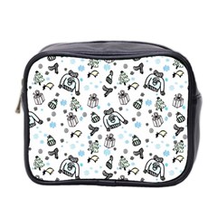 Winter Story Patern Mini Toiletries Bag (two Sides) by MintanArt