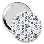 Winter story patern 3  Handbag Mirrors Front