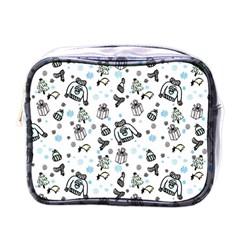 Winter Story Patern Mini Toiletries Bag (one Side) by MintanArt