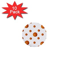 Tangerines Photo Motif Pattern Design 1  Mini Buttons (10 pack) 