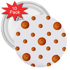 Tangerines Photo Motif Pattern Design 3  Buttons (10 pack) 