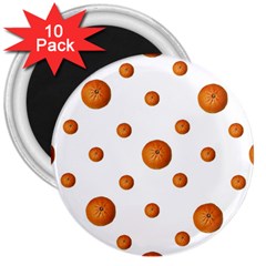 Tangerines Photo Motif Pattern Design 3  Magnets (10 Pack)  by dflcprintsclothing