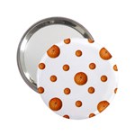 Tangerines Photo Motif Pattern Design 2.25  Handbag Mirrors Front