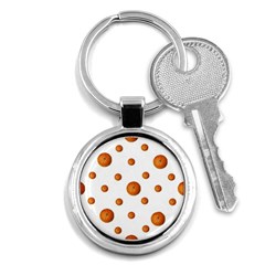 Tangerines Photo Motif Pattern Design Key Chain (round) by dflcprintsclothing