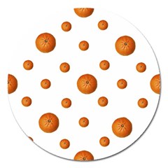 Tangerines Photo Motif Pattern Design Magnet 5  (round) by dflcprintsclothing