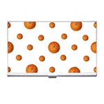 Tangerines Photo Motif Pattern Design Business Card Holder Front