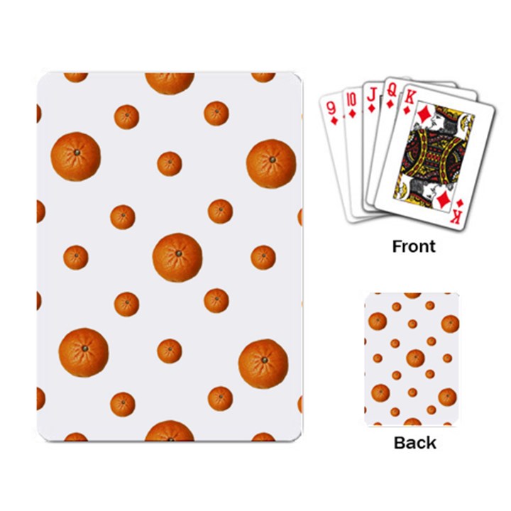 Tangerines Photo Motif Pattern Design Playing Cards Single Design (Rectangle)