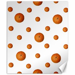 Tangerines Photo Motif Pattern Design Canvas 8  x 10 