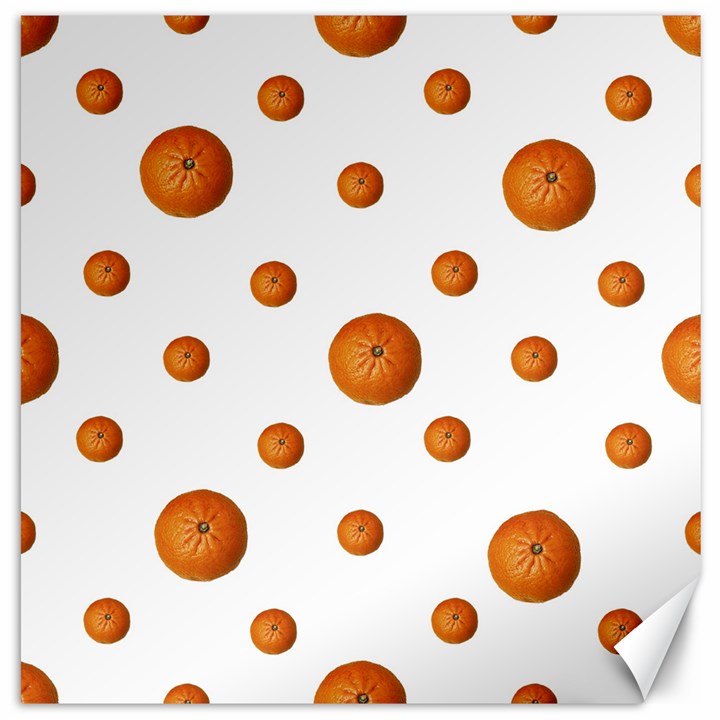 Tangerines Photo Motif Pattern Design Canvas 12  x 12 