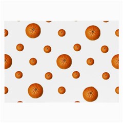 Tangerines Photo Motif Pattern Design Large Glasses Cloth