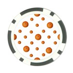 Tangerines Photo Motif Pattern Design Poker Chip Card Guard Front