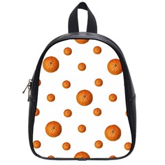 Tangerines Photo Motif Pattern Design School Bag (Small)