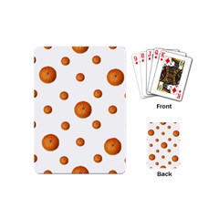 Tangerines Photo Motif Pattern Design Playing Cards Single Design (Mini)