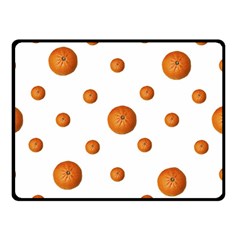 Tangerines Photo Motif Pattern Design Double Sided Fleece Blanket (Small) 