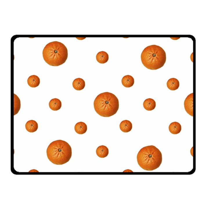 Tangerines Photo Motif Pattern Design Double Sided Fleece Blanket (Small) 