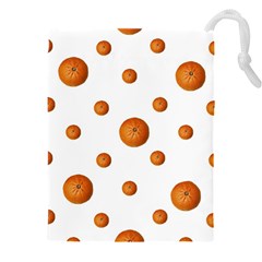 Tangerines Photo Motif Pattern Design Drawstring Pouch (4xl) by dflcprintsclothing