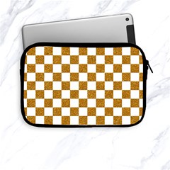 Checkerboard Gold Apple Ipad Mini Zipper Cases by impacteesstreetweargold