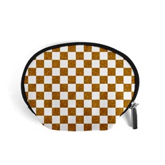 Checkerboard Gold Accessory Pouch (small) by impacteesstreetweargold