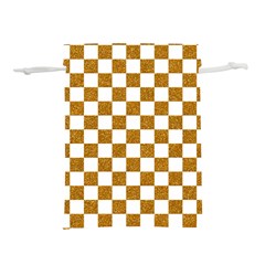 Checkerboard Gold Lightweight Drawstring Pouch (s) by impacteesstreetweargold