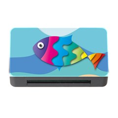 Illustrations Fish Sea Summer Colorful Rainbow Memory Card Reader With Cf by HermanTelo