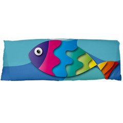 Illustrations Fish Sea Summer Colorful Rainbow Body Pillow Case Dakimakura (two Sides)