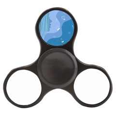 Online Woman Beauty Blue Finger Spinner