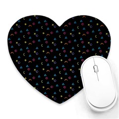 Abstract Texture Heart Mousepads