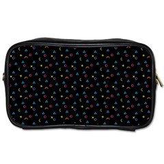 Abstract Texture Toiletries Bag (One Side)