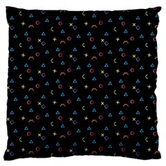 Abstract Texture Large Flano Cushion Case (One Side)