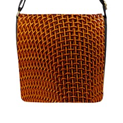 Golden 6 Flap Closure Messenger Bag (l) by impacteesstreetweargold