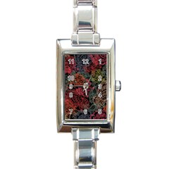 Seamless Color Design Rectangle Italian Charm Watch