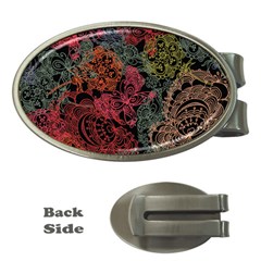 Seamless Color Design Money Clips (Oval) 