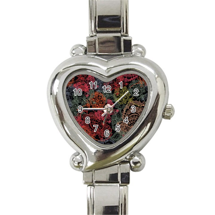 Seamless Color Design Heart Italian Charm Watch