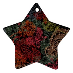 Seamless Color Design Star Ornament (Two Sides)