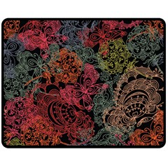 Seamless Color Design Double Sided Fleece Blanket (Medium) 