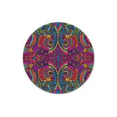 Colorful Boho Pattern Magnet 3  (round)