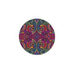 Colorful Boho Pattern Golf Ball Marker by designsbymallika